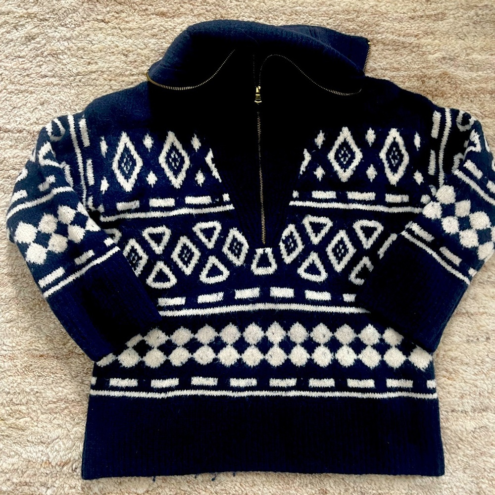 Jcrew wool shawl collar sweater